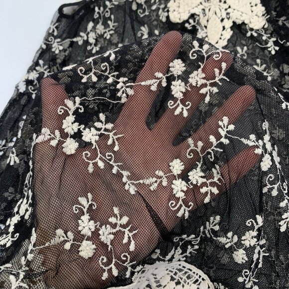 Altar’d State Tank Top Large Black Lace See Through Boho Festival - Picture 5 of 7